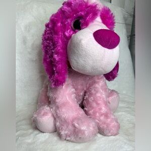 Plush Pink Dog Toy